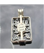 SILPADA 925 STERLING SILVER LIVE LAUGH LOVE PENDANT S1957 AT - $59.20