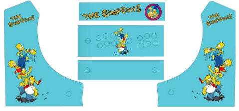 THE SIMPSON classic retro Cabinet Retro Artwork VINYL Bartop/Arcade cabinet/mach