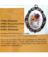 Pansies Embroidery Kit The Creative Circle #0762 - NEW 2.75&quot; x 3.5&quot; with... - $19.46 CAD