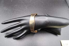Vtg Signed "DUDE" Gold Tone Cuff Bracelet 2.75" Width Not Engraved - $14.99