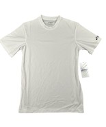 Asics Mens 2XS White Ready Set Short Sleeve Crew Neck Tee T-shirt NWT - £9.70 GBP