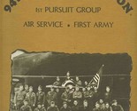 94th Aero Squadron Menu 1st Pursuit Group Air Service First Army St Loui... - £18.99 GBP