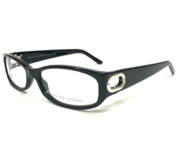 Ralph Lauren Eyeglasses Frames RL6025 5001 Black Silver Rectangular 53-15-135 - £43.64 GBP