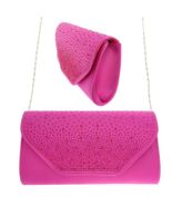 Envelope Flap Clutch Bag (Pink.Pk) - $33.62 CAD