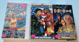 WWF WCW 3 VHS Lot Hulk Hogan - WrestleMania VII (7) + Hog Wild + Uncenso... - £42.92 GBP