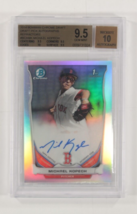 2014 Bowman Chrome Draft Pick Autografi Michael Kopech Refr. BGS 9.5 Gem... - $133.65