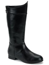 Super Hero (Black) Adult Boots, Black, Large 12-13 - $49.99