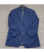 Croft &amp; Barrow Blazer Men 42R Blue Classic Fit Two Button Long Sleeve - $527.87 MXN