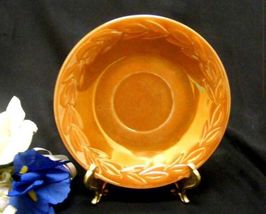 3713 Antique Anchor Hocking Fire King Peach Luster Laurel Saucer - £2.25 GBP