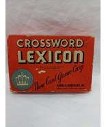 Vintage 1937 Parker Brothers Crossword Lexicon Card Game - $417.08 MXN