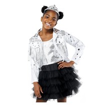 NEW That Girl Lay Lay Halloween Costume Girls Small 6-6X Dress Jacket Tiara - £19.31 GBP