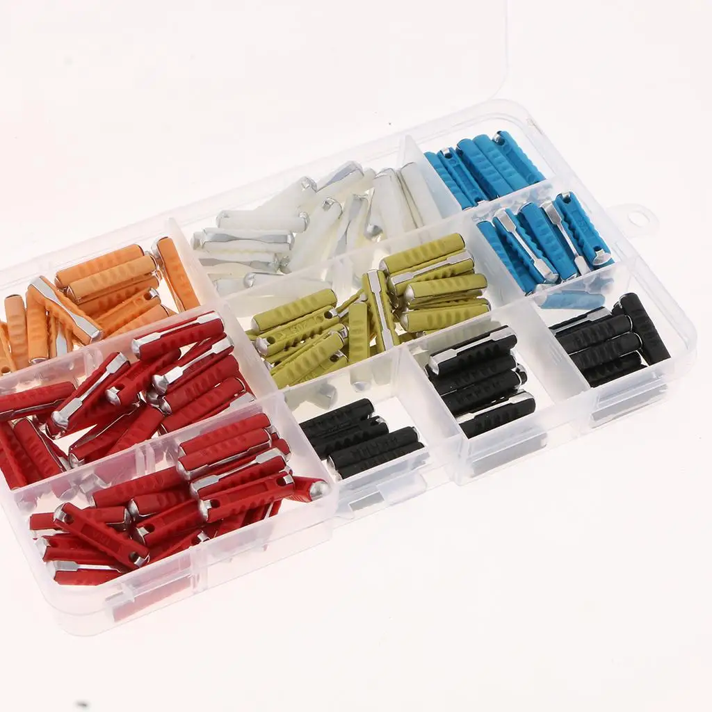 200Pcs European Car Fuses,  Type ortment set with Box for - £43.68 GBP