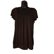I.N. Studio Women&#39;s Size Medium Brown Pullover Blouse - £7.45 GBP