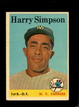 1958 Topps #299 Harry Simpson Vg+ Yankees *NY9232 - £3.88 GBP