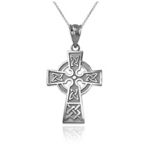 Sterling Silver Celtic Cross Charm Necklace - $19.99+