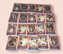 New England Patriots Vintage Miniature Stamp Trading Cards Lot Of 20 - £4.55 GBP