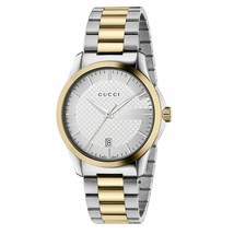 Gucci G-Timeless Silver Dial Unisex Watch YA126450 - £426.04 GBP