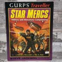 Gurps TRAVELLER- Star Mercs - 1999 Steve Jackson Games 1st Edition Rpg Pb Book - $18.80