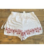 Pacsun LA Hearts Lightweight Women's White Shorts with Embroidery Small ... - $25.74