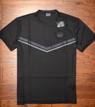 Emporio Armani EA7 $145 Men&#39;s Black Dynamic Athlete Jersey Tee T-Shirt 2XL - £42.82 GBP