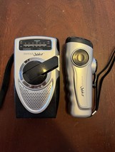Innovage Outdoor AM/FM Emergency Radio And Flashlight Set Battery Or Han... - £9.85 GBP