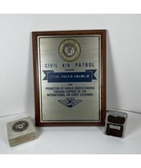 Civil Air Patrol Plaque Paperwork Zippo Lt. Col Foley D Collins Jr WWII ... - $109.98 CAD