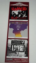 KYUSS Lives! Concert Promo Card Pomona 2011 FOX Theater The Sword Chuck ... - $19.99