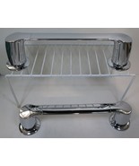 2 - New Small Towel Bars/Toilet  Paper Holders - Polished Chrome - No Ha... - $352.53 MXN