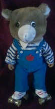 Vintage 1985 Toy Roller Skating Bear 14&quot; Battery Operated Sound  As Is (H3) - £16.30 GBP