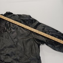 Shepherd's Collection Womens Black Genuine Leather Buttons Jacket With Liner 4XL image 8