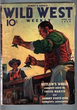 Wild West Weekly 6/10/1939-WESTERN PULP-JOHNNY 45 VG/FN - £69.74 GBP