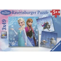 Ravensburger Disney Frozen Winter 3 49 Piece  Jigsaw Puzzles Children Ag... - £15.50 GBP