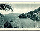 Corcovado Mountain From Cove Of Sao Francisco Brazil UNP WB Postcard V20 - $5.89