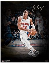JADEN IVEY Autographed Pistons &quot;Logoman&quot; 16&quot; x 20&quot; Photograph PANINI LE 123 - $266.49