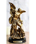 Ebros Byzantine Catholic Church Archangel Michael Slaying Lucifer Statue... - $32.87 CAD
