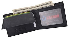 RFID Blocking Genuine Leather Bifold Wallet USA Stars &amp; Stripes Design C... - £14.95 GBP