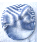 Façonnable Newsboy Hat Seersucker Cotton Cap SMALL/MED Faconnable - $28.49