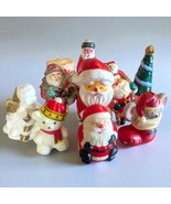Vintage Lot of 11 Christmas Holiday Hand Painted Candles Santa Snowman T... - $544.47 MXN