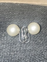 Trifari Faux Pearl Clip On Earrings - £3.91 GBP