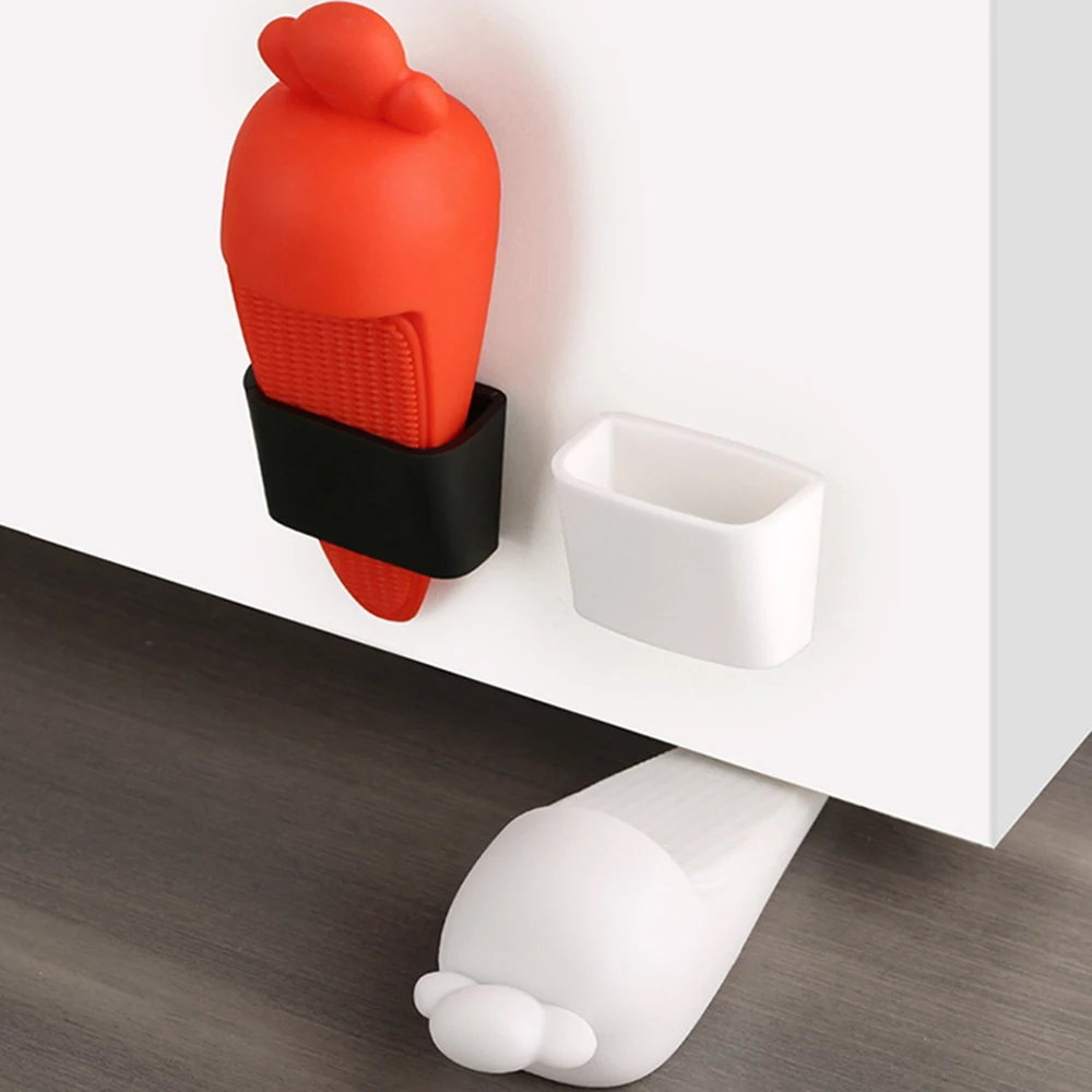 House Home 1Pcs Safety Silicone Door Stop Stoppers Carrot-shape Doorstops Door S - £19.98 GBP