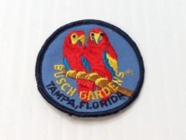 Vintage BUSCH GARDENS Theme Park Tampa Florida Patch Tropical Birds 3&quot; R... - $11.83