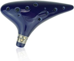 12 Hole Ocarina From Legend Of Zelda Alto C Dark Blue For Any Level Available - $35.99