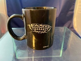 Monster Garage 2005 TV Show Black Ceramic Coffee Mug 3.75&quot; Tall Gearhead... - £5.44 GBP