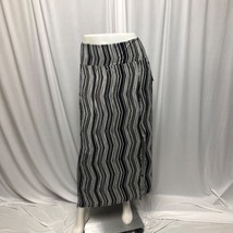 Apt. 9 Maxi Skirt Womens Medium Black White Tummy Control Stretchy Long NEW - £11.97 GBP