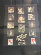 Seattle Super Sonics 1980-81 All Star Balloting Poster - Sikma Brown, Shelton Jj - £11.81 GBP