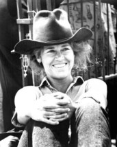 Jane Fonda with big smile wearing stetson hat 1978 Comes A Horseman 8x10 photo - £7.61 GBP