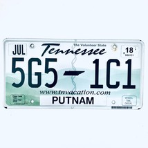 2018 United States Tennessee Putnam County Passenger License Plate 5G5 1C1 - $16.10 CAD