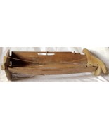 1800-1861 Slave Made Baby Cradle with Primitive Carving 32&quot; Long - $50,000.00
