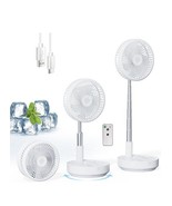 Portable Oscillating Rechargeable Fan, Battery Operated with 4 Speed Set... - €42,41 EUR
