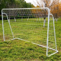 8&#39; X 5&#39; Steel Frame Soccer Goal Net Soccer Goal Sports Quick Easy Setup ... - £68.51 GBP
